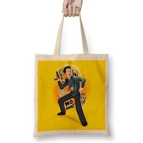 Humuts Jake Peralta Brooklyn 99 Brooklyn Nine Nine Uzun Saplı Açık Bej Bez Çanta