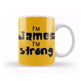 Humuts James Name Custom Design Gift Baby Gift For Him Kupa Bardak