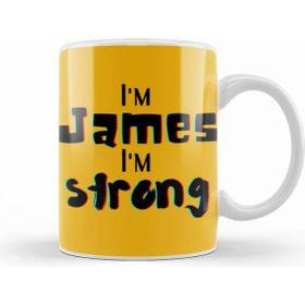 Humuts James Name Custom Design Gift Baby Gift For Him Kupa Bardak