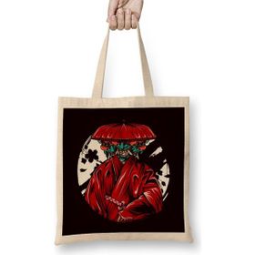 Humuts Japan Art Warrior Kendo Ninja Samurai Shinobi Katana Mempo Uzun Saplı Açık Bej Bez Çanta