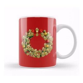 Humuts Jason Friday 13TH Multiface Christmas Wreath Kupa Bardak