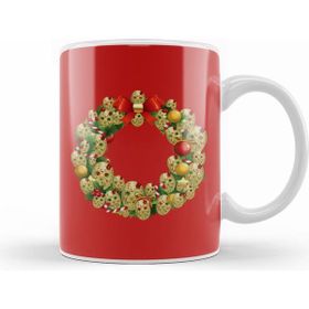 Humuts Jason Friday 13TH Multiface Christmas Wreath Kupa Bardak
