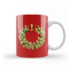 Humuts Jason Friday 13TH Multiface Christmas Wreath Kupa Bardak