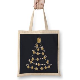 Humuts Jason Voorhees Friday 13TH Christmas Tree Baubles Uzun Saplı Açık Bej Bez Çanta