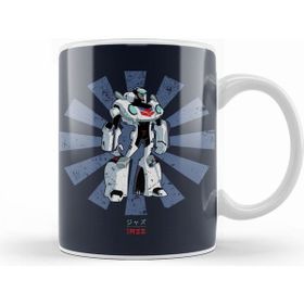 Humuts Jazz Transformers Retro Japanese Beyaz Kupa