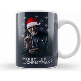 Humuts Jeff Goldblum Merry Uh Christmas Beyaz Kupa