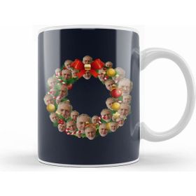 Humuts Jeremy Corbyn Labour Party Multiface Christmas Wreath Beyaz Kupa