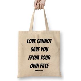 Humuts Jim Morrison Quotes Gift Vintage Retro Rainbow Style Bez Uzun Saplı Açık Bej Rengi Çanta
