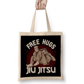 Humuts Jiu Jitsu Free Hugs Funny Bjj Pun Martial Arts Bez Çanta