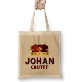 Humuts Johan Cruyff Art Gift Açık Bej Uzun Saplı Bez Çanta