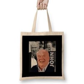 Humuts John Madden Memories Açık Bej Uzun Saplı Bez Çanta