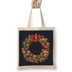 Humuts John Mcclane Die Hard Multiface Christmas Wreath Açık Bej Uzun Saplı Bez Çanta