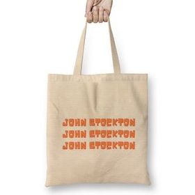 Humuts John Stockton Basketball Gifts Vintage Retro Rainbow Quotes For Boys And Dad Bez Uzun Saplı Açık Bej Rengi Çanta
