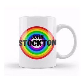 Humuts John Stockton Basketball Gifts Vintage Retro Rainbow Quotes For Boys And Ddad Kupa Bardak
