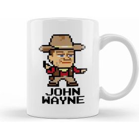 Humuts John Wayne Pixel Character Beyaz Kupa