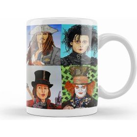 Humuts Johnny Depp Beyaz Kupa