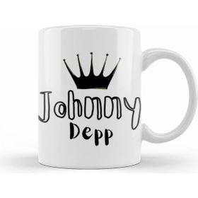 Humuts Johnny Depp Beyaz Kupa