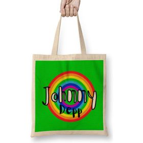 Humuts Johnny Depp- Retro Rainbow Style Bez Kadın Günlük Çanta