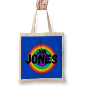 Humuts Jon Jones Vintage Retro Rainbow Style Warriors Design Wrestlers Gift Bez Kadın Günlük Çanta