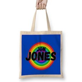Humuts Jon Jones Vintage Retro Rainbow Style Warriors Design Wrestlers Gift Bez Kadın Günlük Çanta