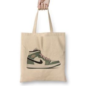 Humuts Jordan 1 Mid Dutch Green Bez Kadın Günlük Çanta
