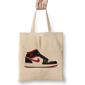 Humuts Jordan 1 Mid Gym Red Black White Bez Kadın Günlük Çanta