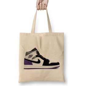 Humuts Jordan 1 Mid Se Purple Bez Kadın Günlük Çanta