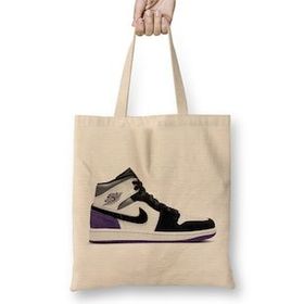Humuts Jordan 1 Mid Se Purple Bez Kadın Günlük Çanta
