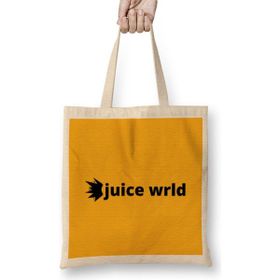 Humuts Juice Wrld 999 Logo Merch Art Açık Bej Uzun Saplı Bez Çanta