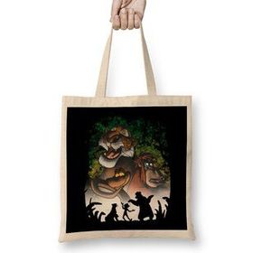 Humuts Jungle Villains Açık Bej Uzun Saplı Bez Çanta