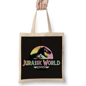 Humuts Jurassic World Açık Bej Uzun Saplı Bez Çanta