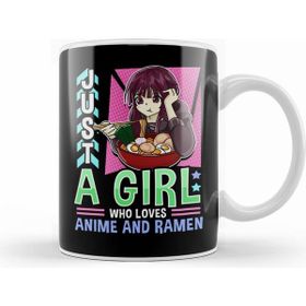 Humuts Just A Girl Who Loves Anime And Ramen Funny Foodie Kupa Bardak