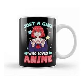Humuts Just A Girl Who Loves Anime Cute Japanese Kawaii Kupa Bardak