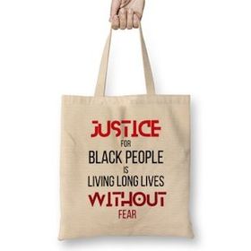 Humuts Justice For Black People Is Living Long Lives Without Fear ,blackllives Matter,black Power Bez Kadın Günlük Çanta