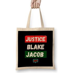 Humuts Justice For Jacob Blake 2021 Açık Bej Uzun Saplı Bez Çanta