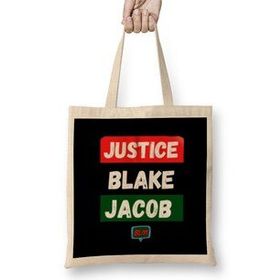 Humuts Justice For Jacob Blake 2021 Açık Bej Uzun Saplı Bez Çanta