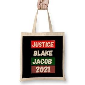 Humuts Justice For Jacob Blake 2022 Black Lives Matter Bez Kadın Günlük Çanta