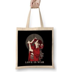 Humuts Kaguya Sama Love Is War Açık Bej Uzun Saplı Bez Çanta