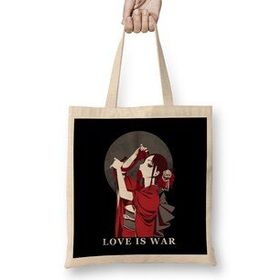 Humuts Kaguya Sama Love Is War Açık Bej Uzun Saplı Bez Çanta