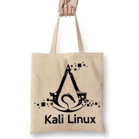 Humuts Kali Linux Açık Bej Uzun Saplı Bez Çanta
