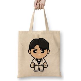 Humuts Kamen Rider Black Chibi Kotaro Minami Açık Bej Uzun Saplı Bez Çanta