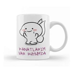 Humuts Kanatlarım Var Ruhumda Komik Kupa