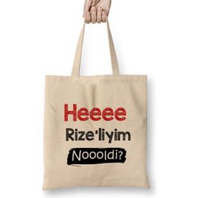 Humuts Karadeniz Sözleri Heeee Rizeliyim Noooldi Bez Kadın Günlük Çanta