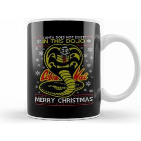 Humuts Karate Kid Cobra Kai Christmas Knit Pattern Beyaz Kupa