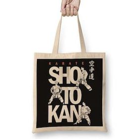 Humuts Karate Shotokan Açık Bej Uzun Saplı Bez Çanta
