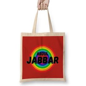 Humuts Kareem Abdul-Jabbar - Basketball Gifts Vintage Retro Rainbow Quotes For Boys And Dad Bez Kadın Günlük Çanta