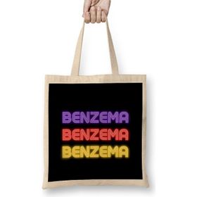 Humuts Karim Benzema -Ballon D'or -The Best Player In The World 2021 Bez Kadın Günlük Çanta