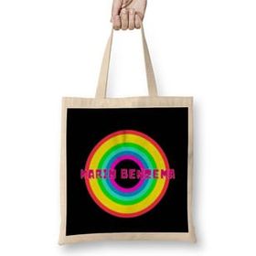 Humuts Karim Benzema -Ballon D'or -The Best Player In The World 2021 - Vintage Retro Rainbow Style Bez Kadın Günlük Çanta