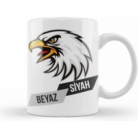 Humuts Kartal Siyah Beyaz Kupa