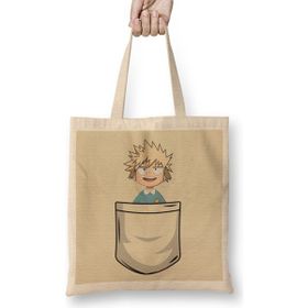 Humuts Katsuki Bakugou - My Hero Academia Açık Bej Uzun Saplı Bez Çanta